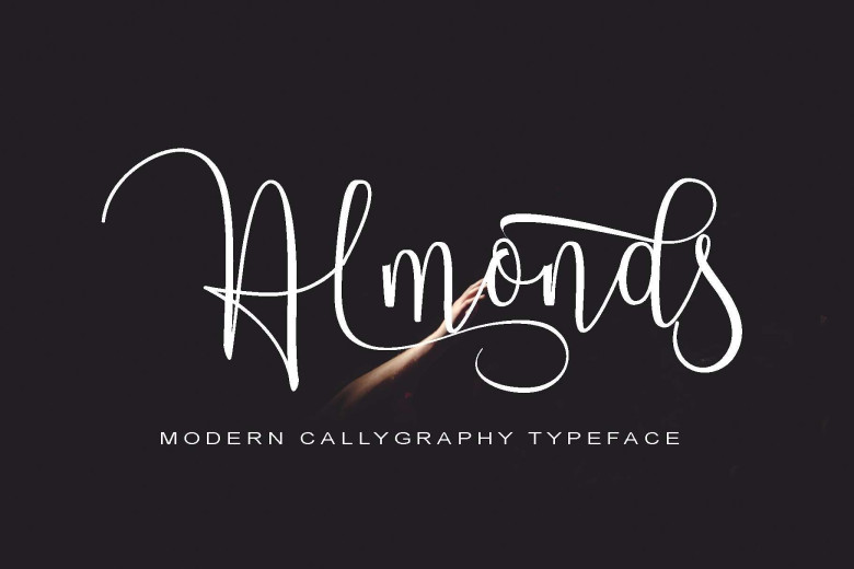 Almonds Script Font Free Dafont Free
