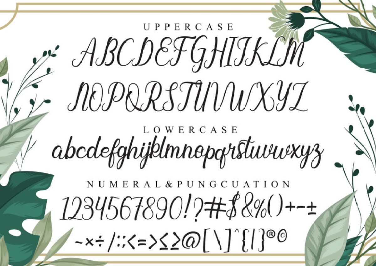 Free Use Commercial Modern Calligraphy Fonts Athalia