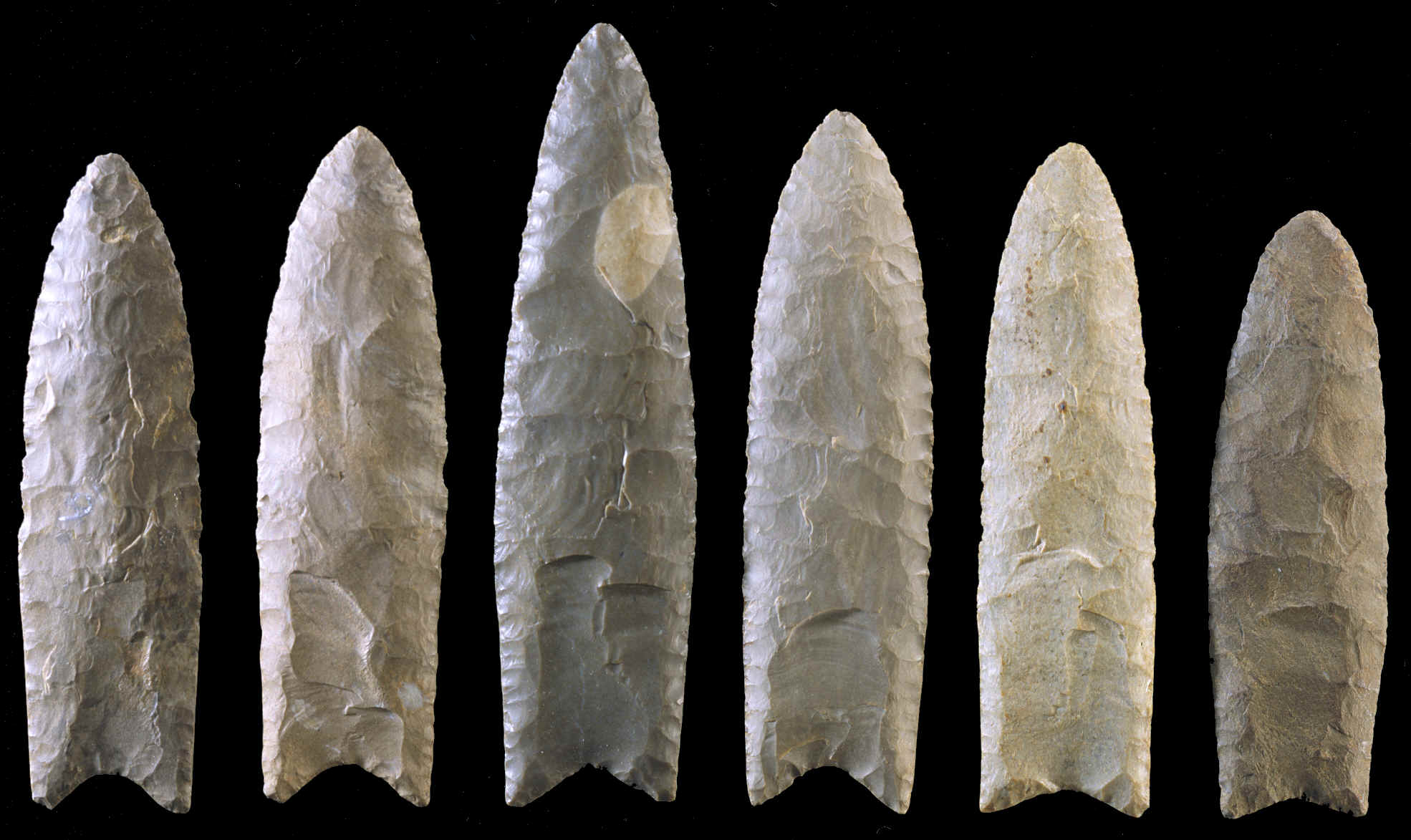 Clovis spear tips
