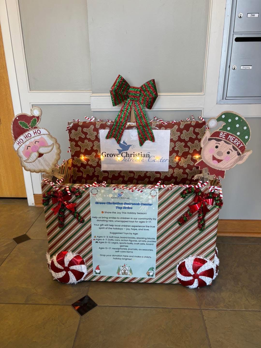 Grove Christian Outreach Center is collecting toys for its annual toy drive. (Guernsey Tingle)
