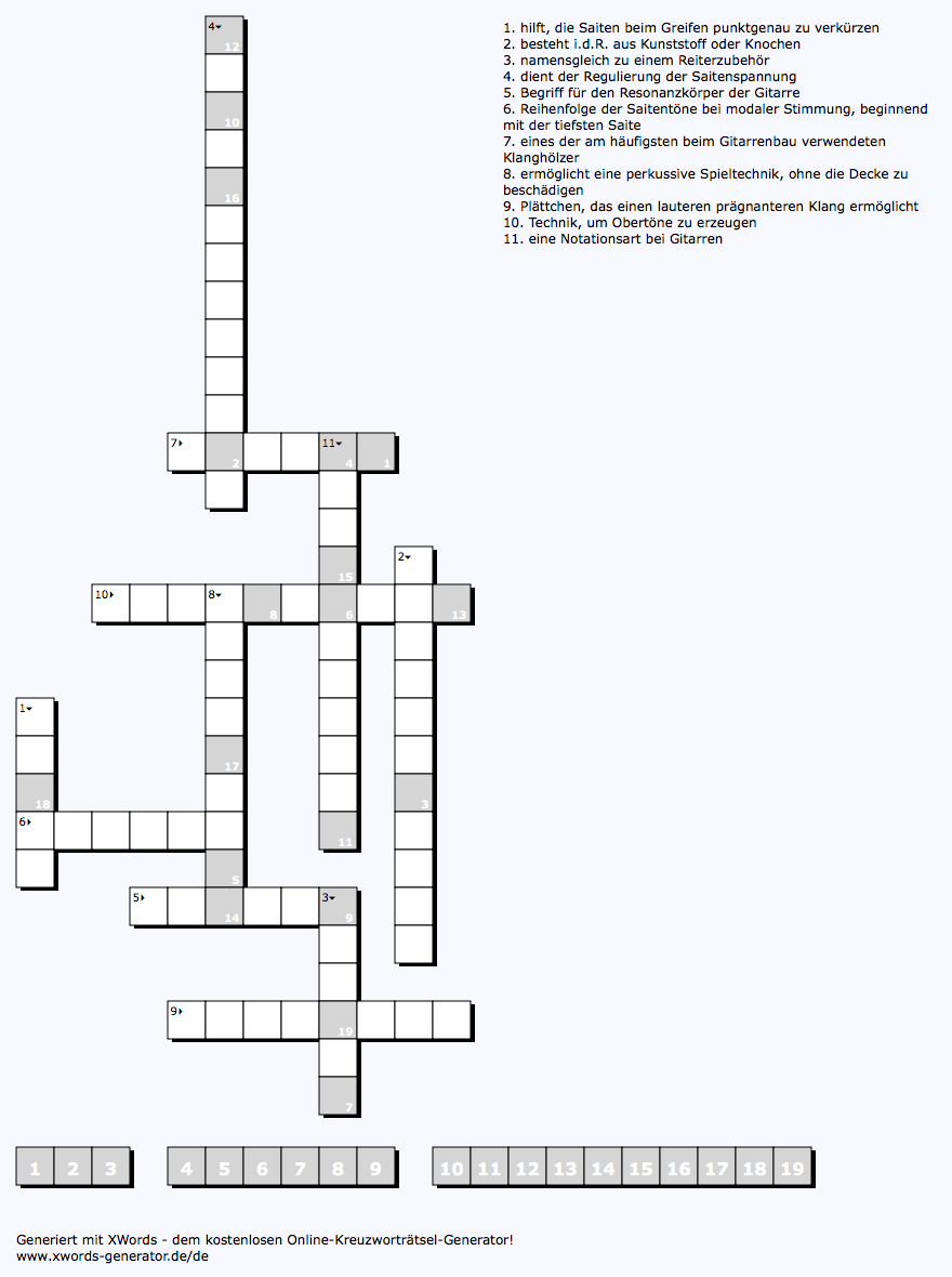 Der Reiz der leeren Kästchen Kreuzworträtsel Aus der Stille