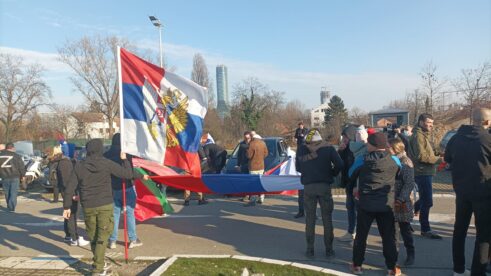 IMG_20220313_153430 Protestna vožnja podrške Rusiji kroz centar Beograda (FOTO) 6