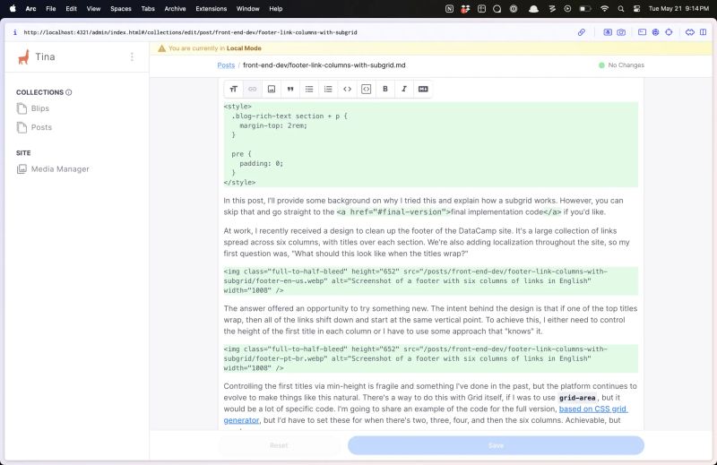 Tutorial Setup Tinacms And Astrojs With Separate Content Repo Dev Avatar - High Quality Dark Picture - High Resolution