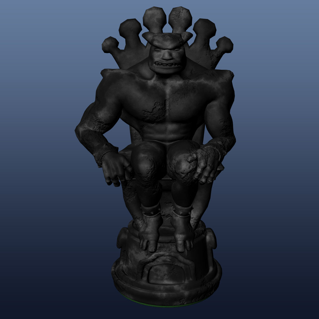 King black - 3D modelling - Maya