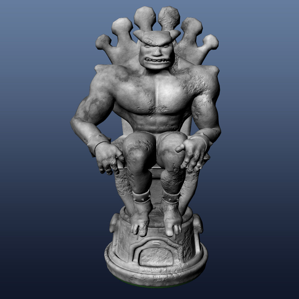 King white - 3D modelling - Maya