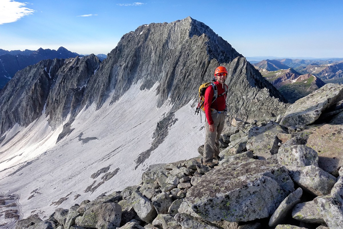 On the Summit Ridge. Snowmass Mountain, Colorado, 2016