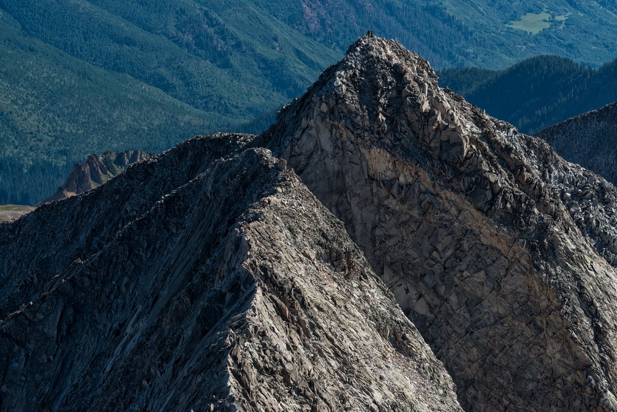 Humans on the Ridge, #2. Capitol Peak, Colorado, 2016