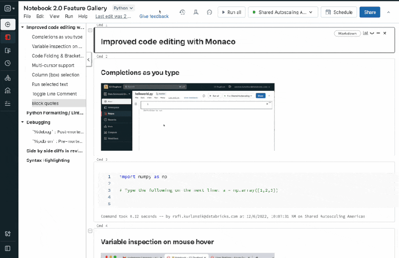Introducing Upgrades To The Databricks Notebook New Editor Python Formatting And More The - Landscape Art Collection - Ultra HD Quality