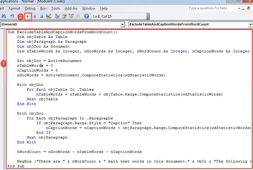 2 Methods To Exclude Table Texts From Word Count Statistics Data