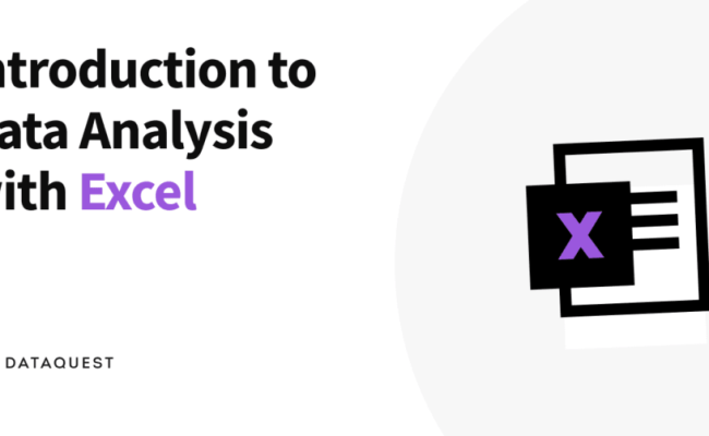 Exploring Data In Excel – Dataquest