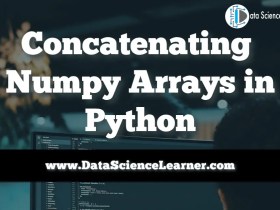 Concatenating Numpy Arrays in Python