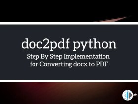 doc2pdf python Converting docx to PDF