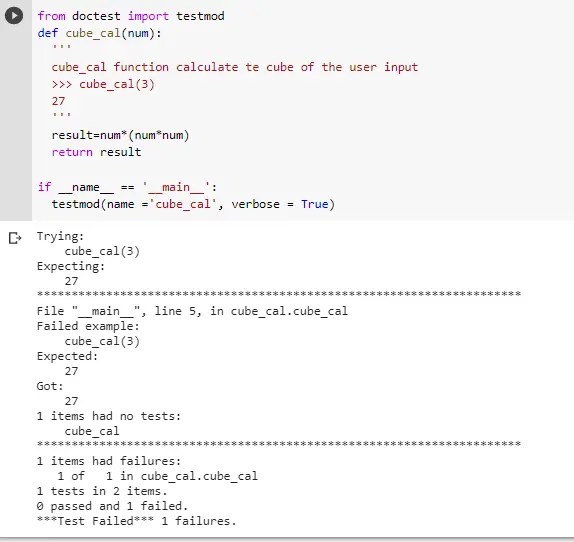 Doctest Python Implementation in Step By Step - Data Science Learner