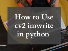 How to Use cv2 imwrite in python