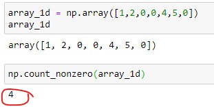 Numpy Count Nonzero Method: How to count Zero elements in array