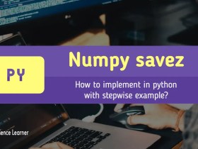Numpy savez implement in python