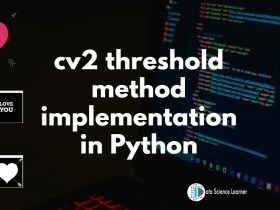 cv2 threshold method implementation in Python