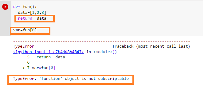 typeerror: function object is not subscriptable ( Easy ways to Fix )