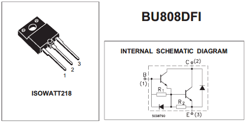 Bu808dfi Datasheet Npn Darlington Transistor St Bu808dfi Datasheet Npn Darlington Transistor St