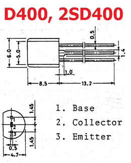 D400 Datasheet Vcbo 25v Npn Transistor Sanyo