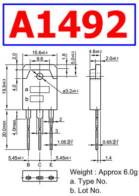 A1492 Datasheet Vcbo 180v Npn Transistor Sanken