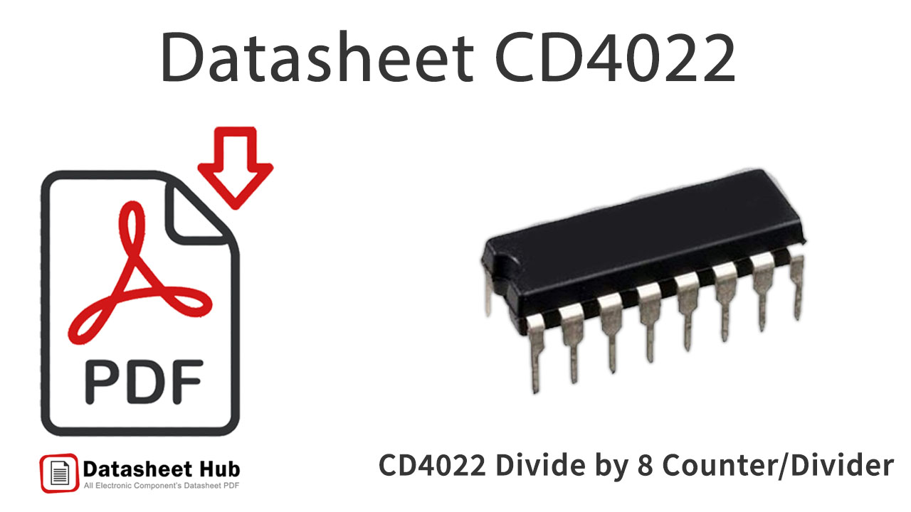 CD4022 Divide by 8 Counter-Divider-IC-Datasheet