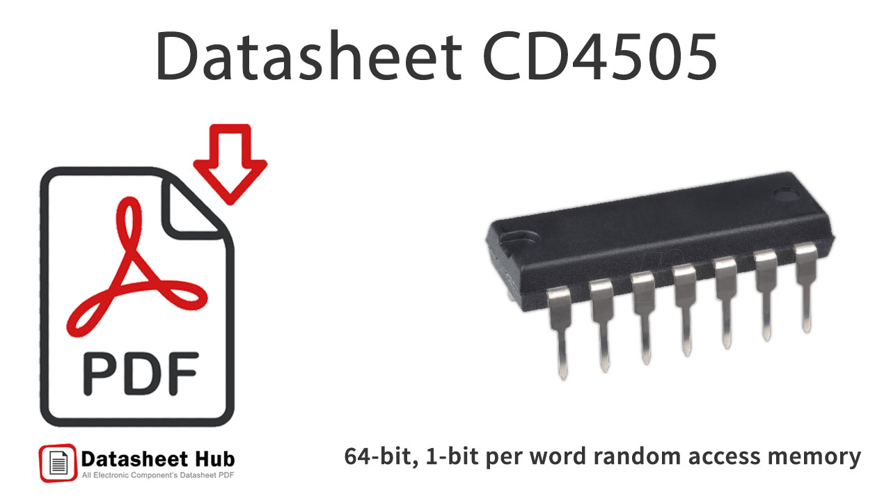 64-bit, 1-bit per word random-access-memory (RAM)-IC-Datasheet