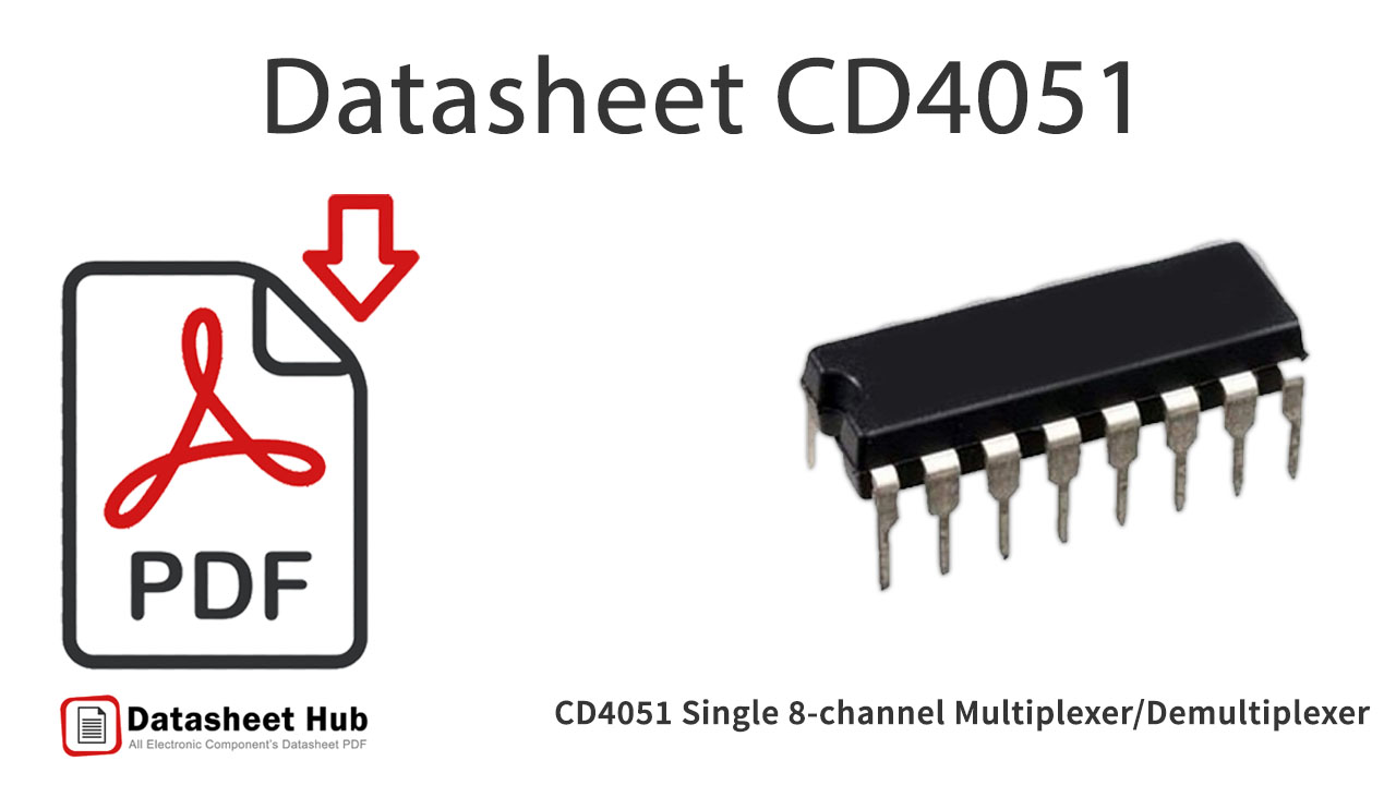 CD4051 Single 8-channel Multiplexer-Demultiplexer-IC-Datasheet