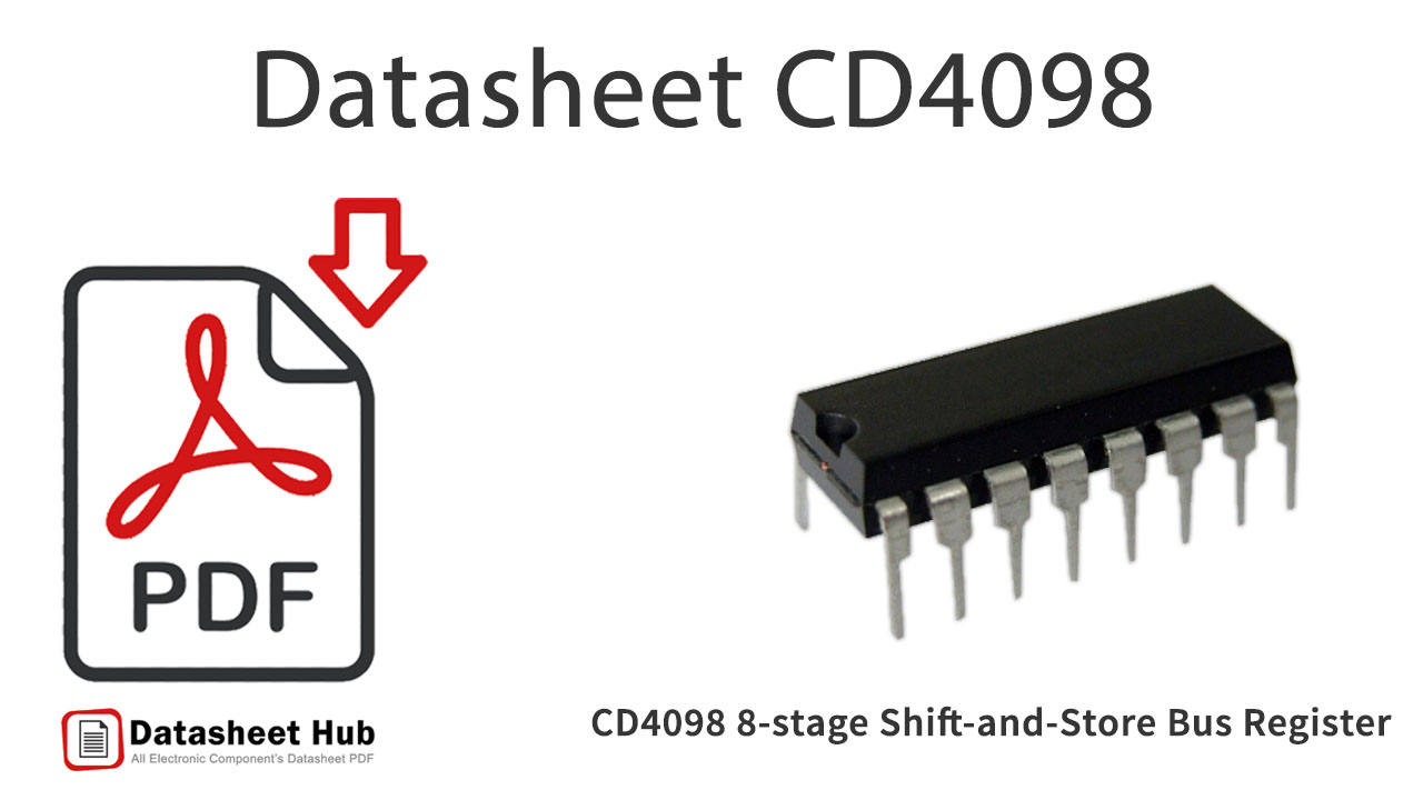 CD4098 8-stage Shift-and-Store-Bus-Register-IC-Datasheet