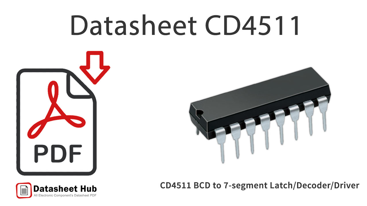 CD4511 BCD to 7-segment Latch-Decoder-Driver-IC-Datasheet