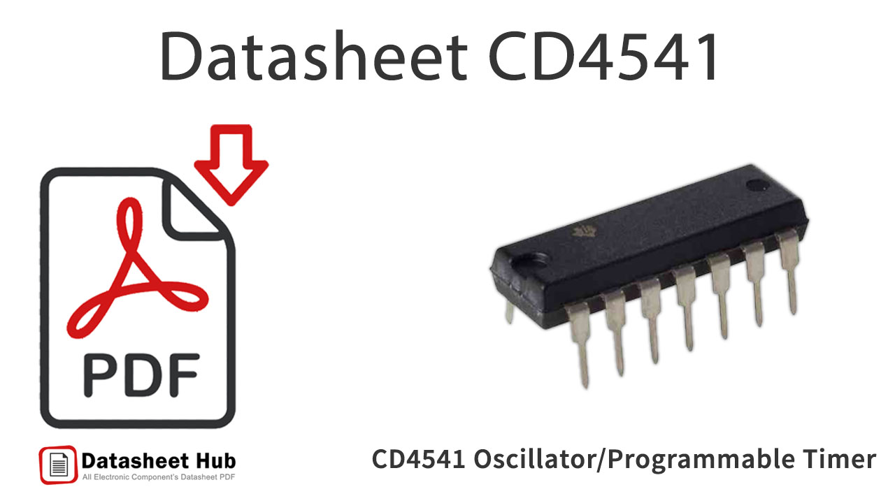 CD4541 Oscillator-Programmable-Timer-IC-Datasheet