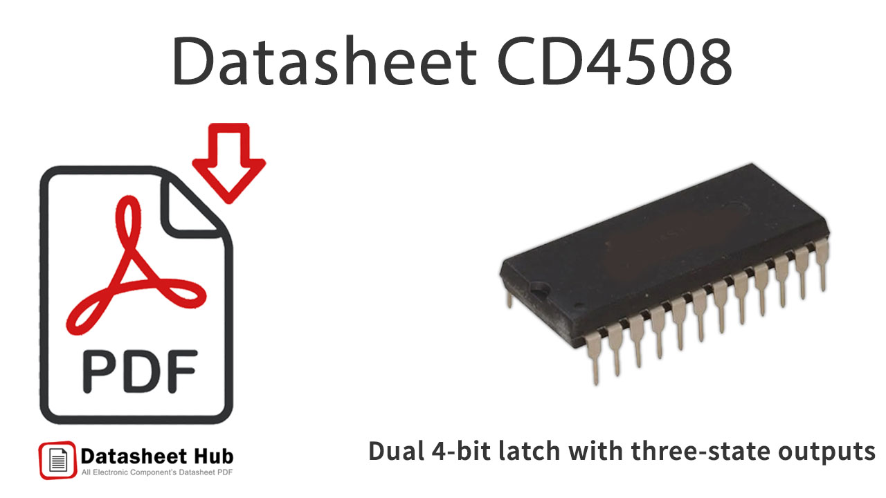 Dual 4-bit latch with three-state-outputs-IC-Datasheet