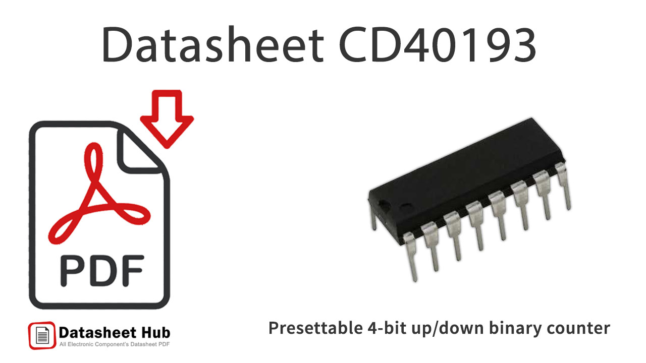 Presettable 4-bit up-down binary counter-IC-Datasheet