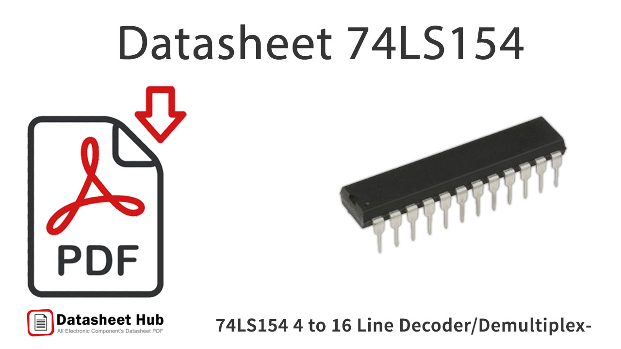 74LS154 4 to 16 Line Decoder-Demultiplexer-IC-Datasheet