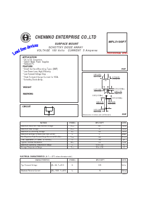 Mpl5100pt Datasheet Pdf Chenmko Co Ltd