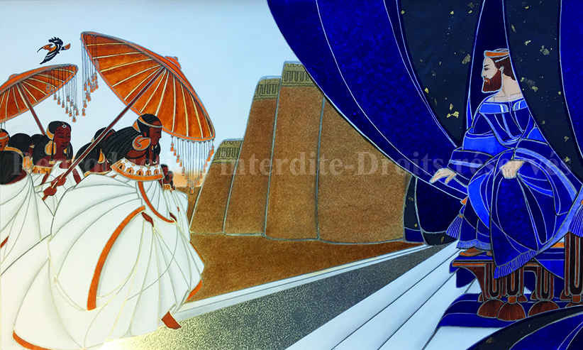 Cells (40x40 cm, technique mixte sur papier)