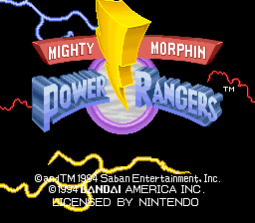 Mighty Morphin Power Rangers (SNES) - 01
