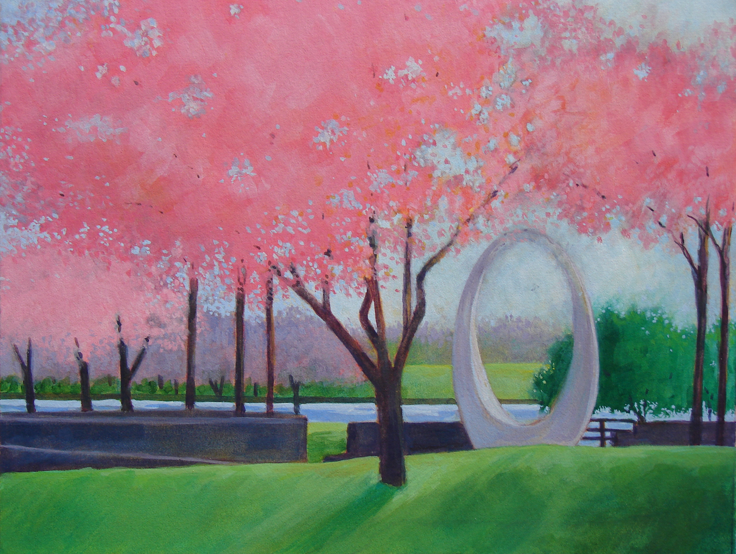 Wenona Park (18" x 16" framed). $275