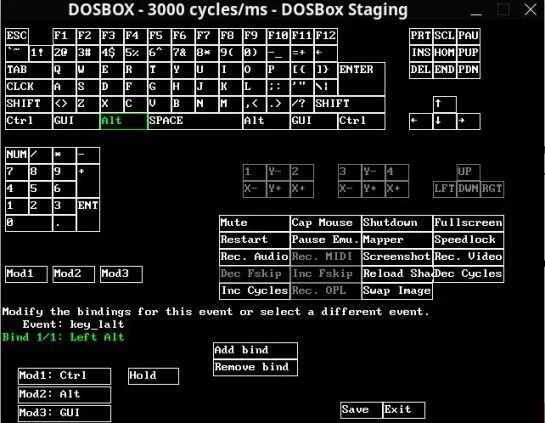 How To Install DOSBox In Ubuntu To Play Old Games DOSBOox Keyboard And Controller Mapping 545x423 