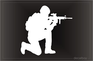 Soldier Decals Stickers Decalboy Aiming Soldier 