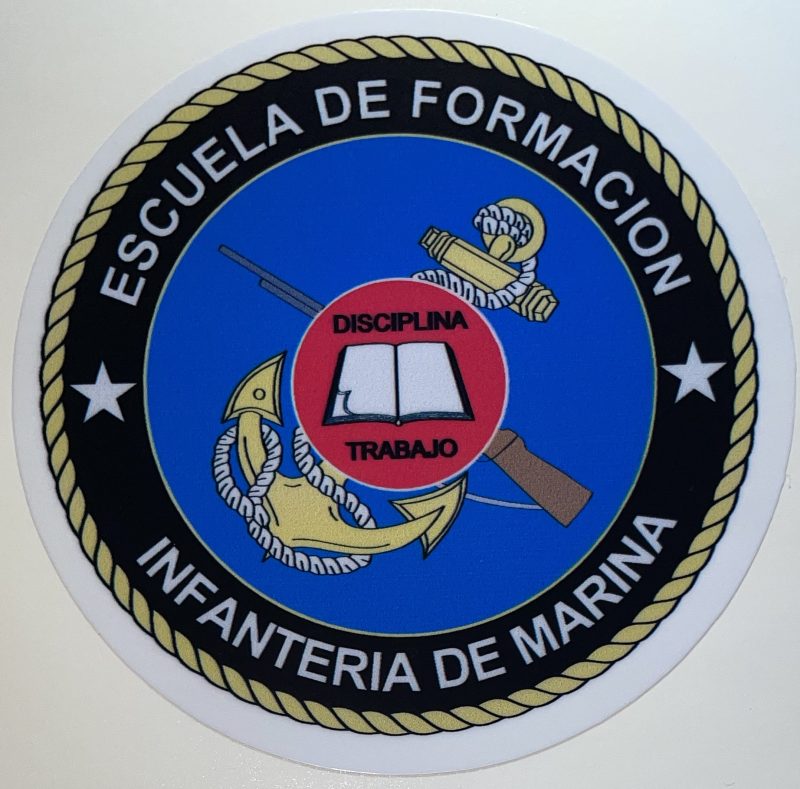 Armada Nacional Colombia Infanteria De Marina Shield Sticker Decal - Gradient Texture Collection - Retina Quality