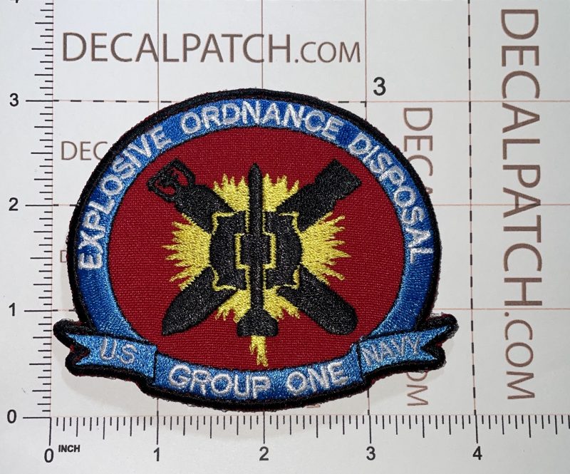 Usn Eod Explosive Ordnance Disposal Group One Patch Decal Patch Co - Best Minimal Pictures in HD