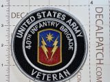 Us Army 40th Infantry Brigade Veteran Patch Decal Patch Co