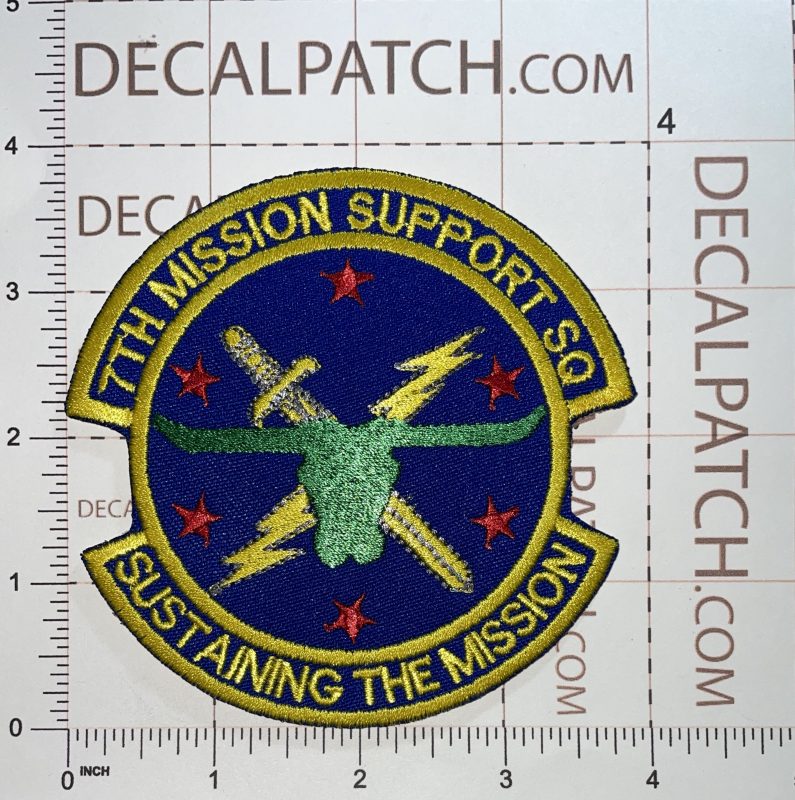 Usaf 7th Operations Support Squadron Patch Decal Patch Co - Ocean Background Collection - 8K Quality
