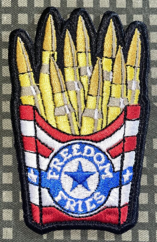 Freedom Fries Patch Dolife Attached - Professional Sunset Background - HD