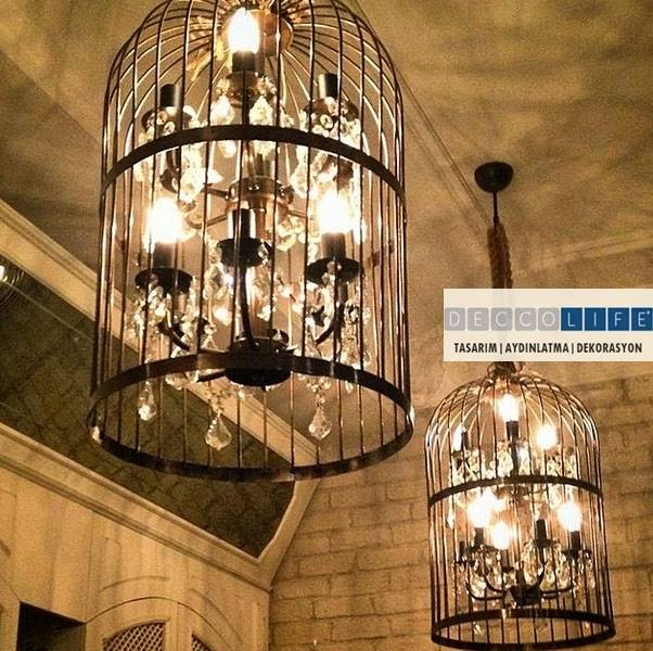 Amanda Besli Siyah Kafesli Sarkit Avize Fiyati Vivense