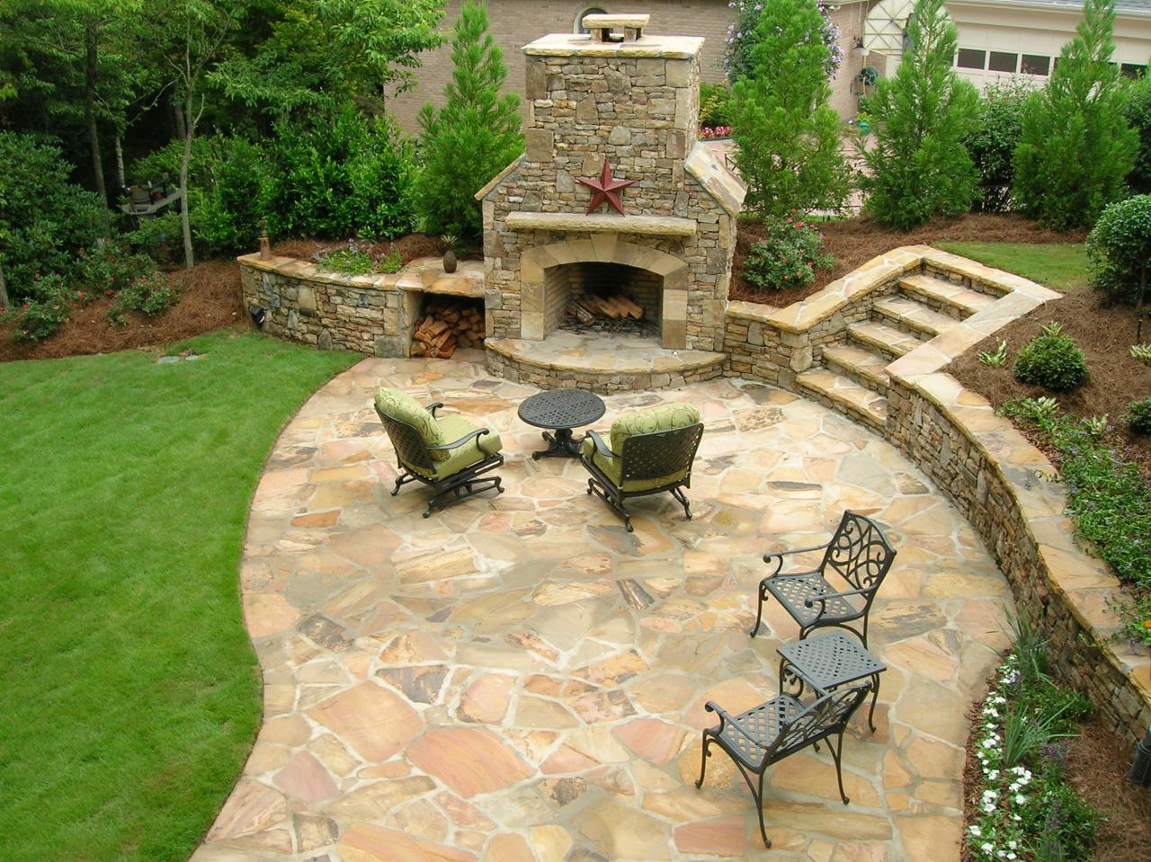 When it comes to deciding on patio materials (brick, flagstone, concrete or wood), not only do you need to choose the best material for your backyard patio, but you must then decide on an overall pattern (especially when using brick or flagstone). 20 Exclusive Stone Patio Designs Patterns Guide Decor Or Design