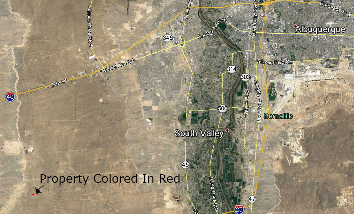 5 Acres Near Sandia Speedway West of Albuquerque