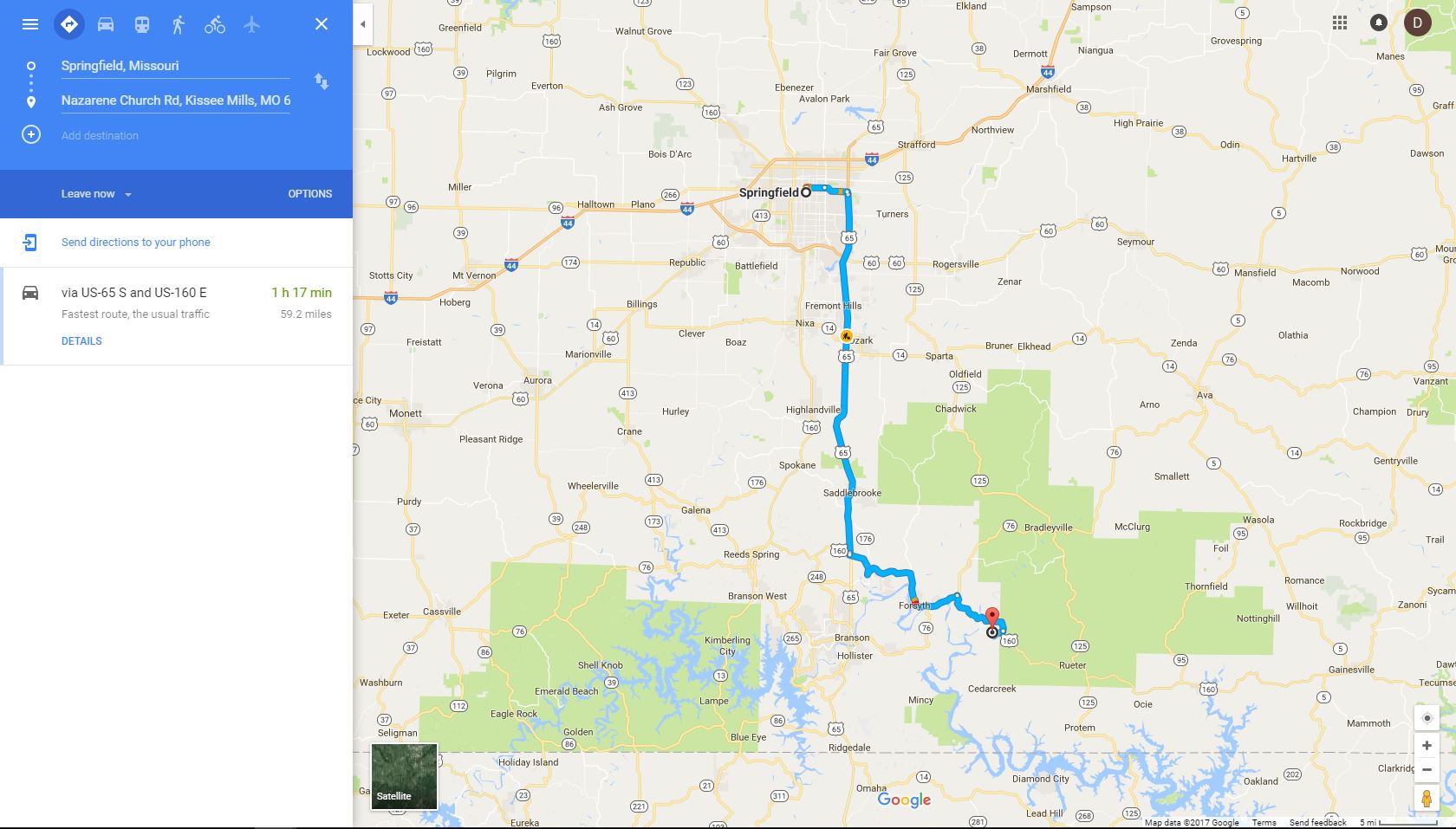 2.3 Acres Near Branson, Forested w Paved Access & Power at Property Line