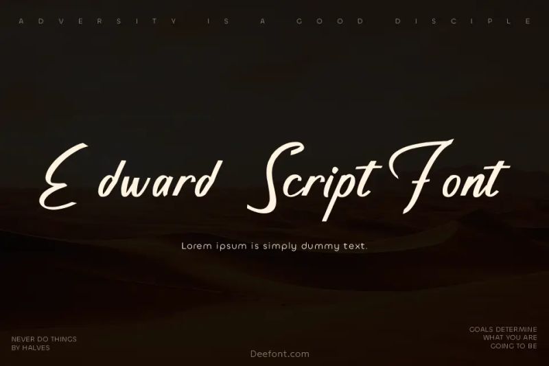 Edward Script Font - Modern Desktop Landscape Backgrounds | Free Download